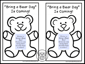 Bring a Bear Day with Editable Text Field